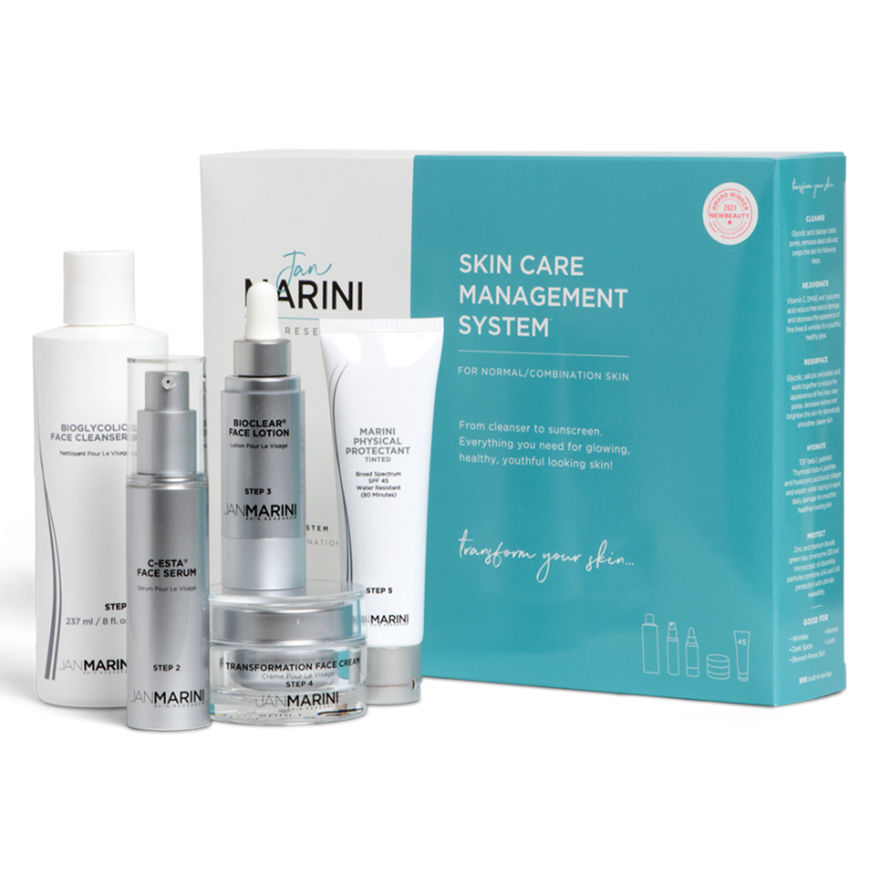 Jan Marini Normal/Combination Skin Care Management System With Physical Protectant Tinted SPF 45 - 5 pcs (S0141KMPP) Questions & Answers