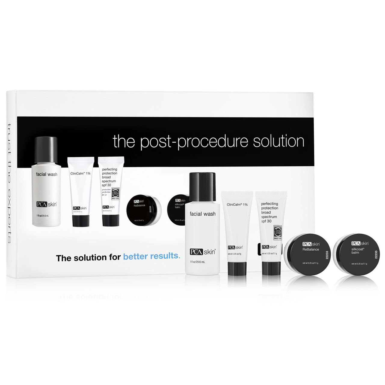 PCA Skin The Post-Procedure Solution Kit (16011) Questions & Answers