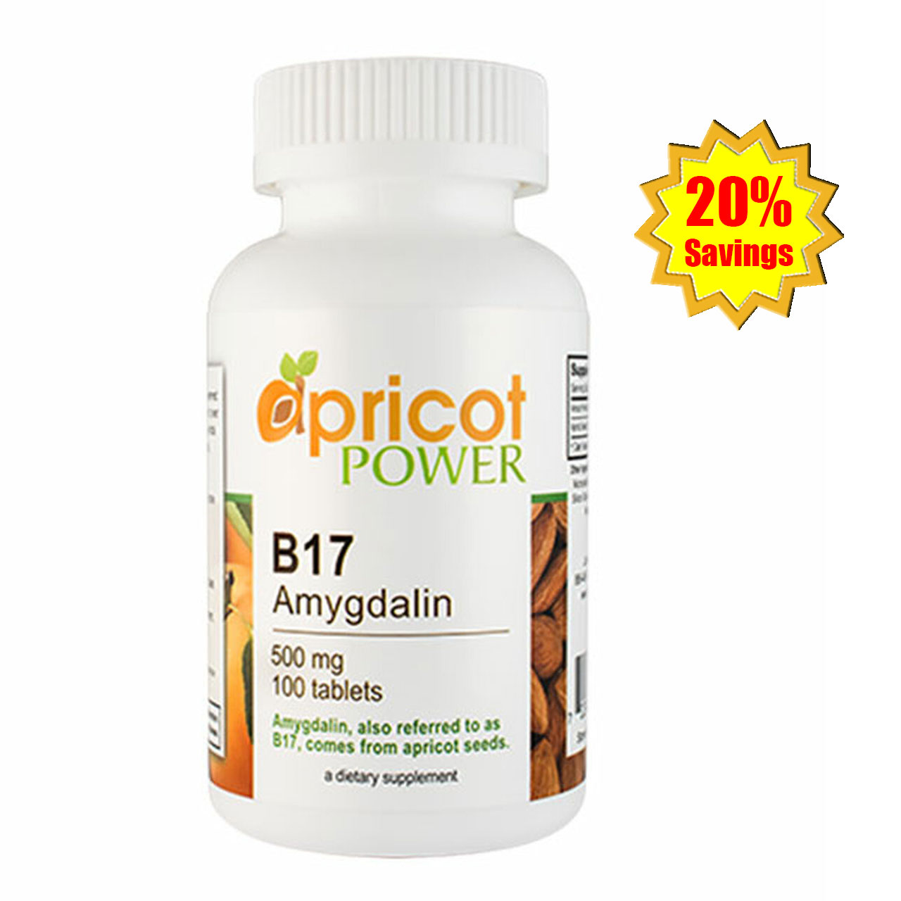 Apricot Power B17 Amygdalin 500mg Tablet - 100 Tabs x 3 Bottles Questions & Answers