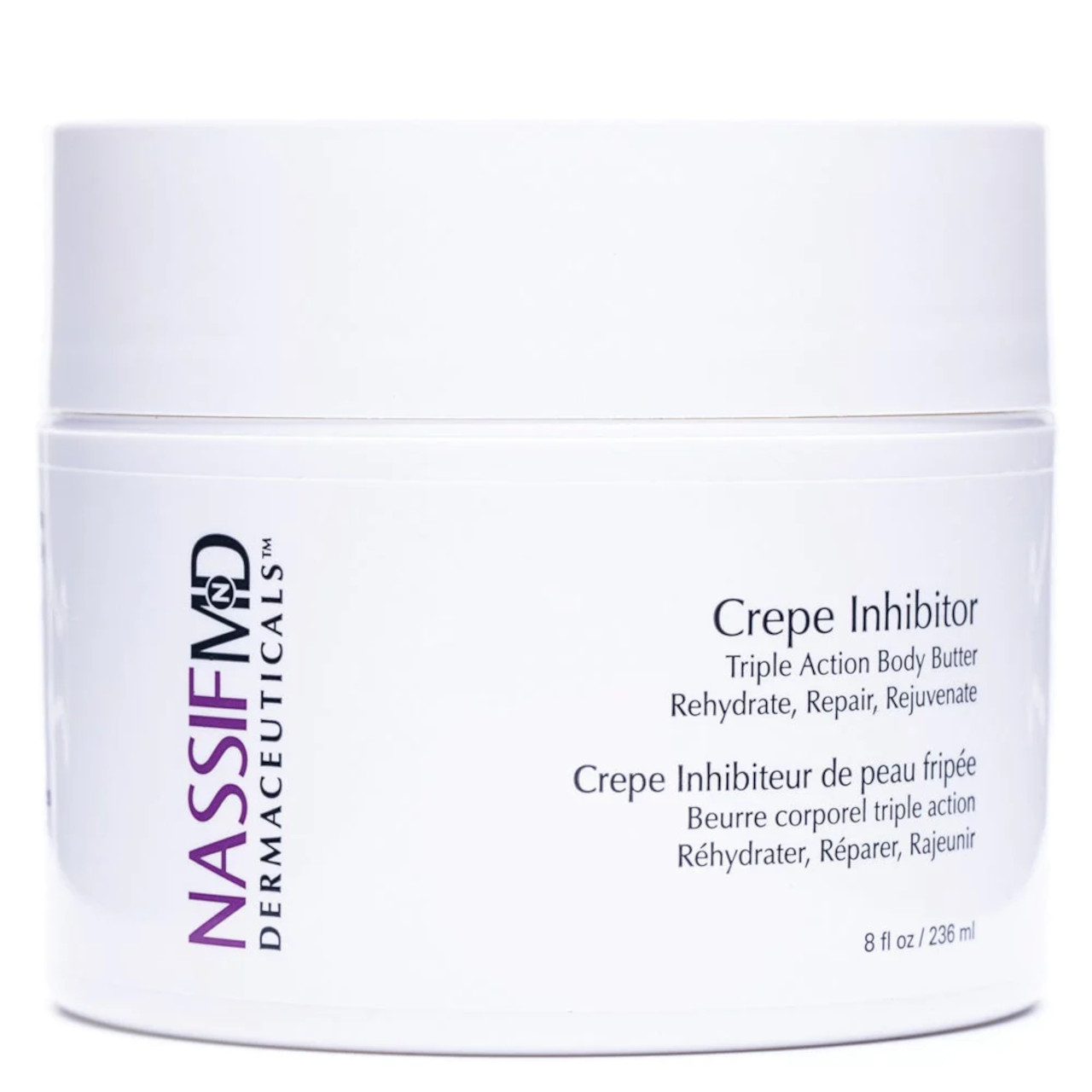 NassifMD Crepe Inhibitor Triple Action Body Butter - 8 oz Questions & Answers