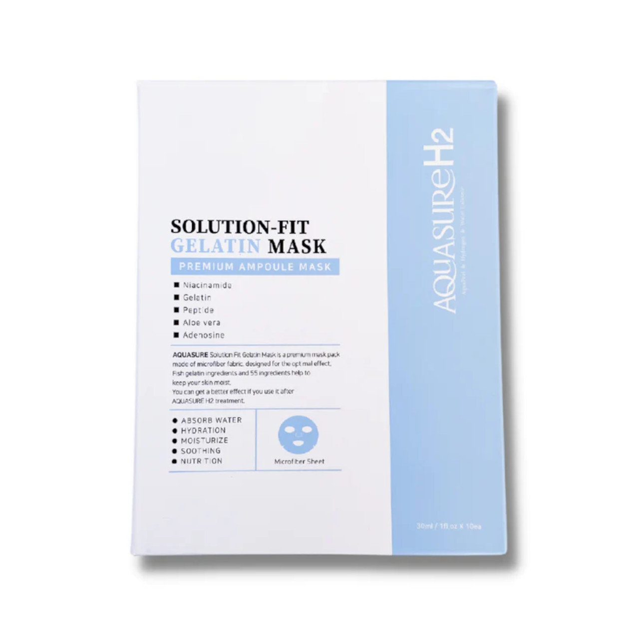 Aquasure H2 Solution-Fit Gelatin Mask - 10 sheets Questions & Answers